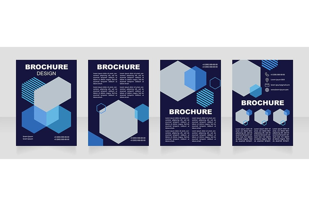Health blank brochure template bundle