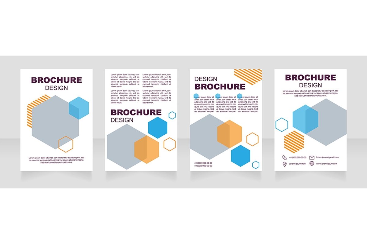 Health industry brochure template bundle