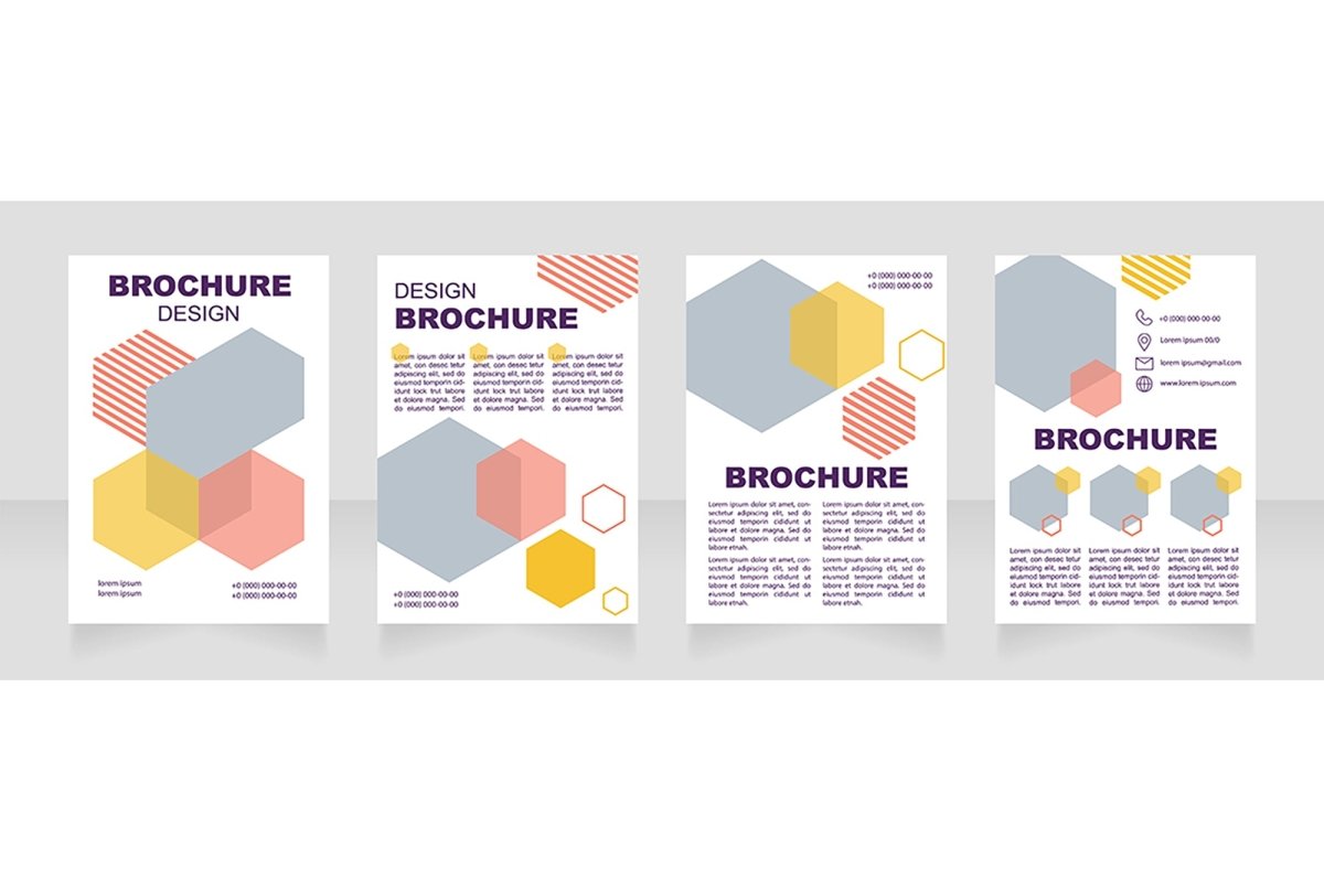 Health industry brochure template bundle
