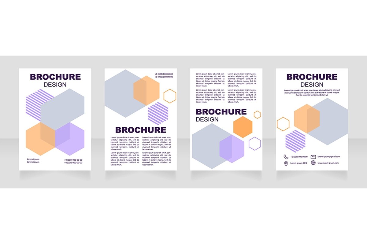 Health industry brochure template bundle