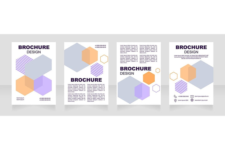 Health industry brochure template bundle