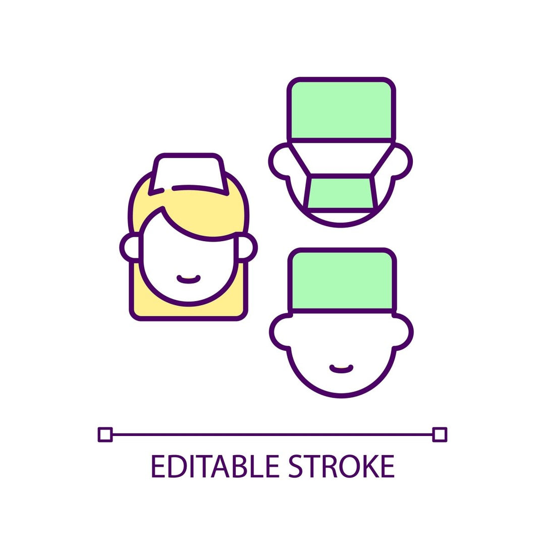 Health systems RGB color icons set