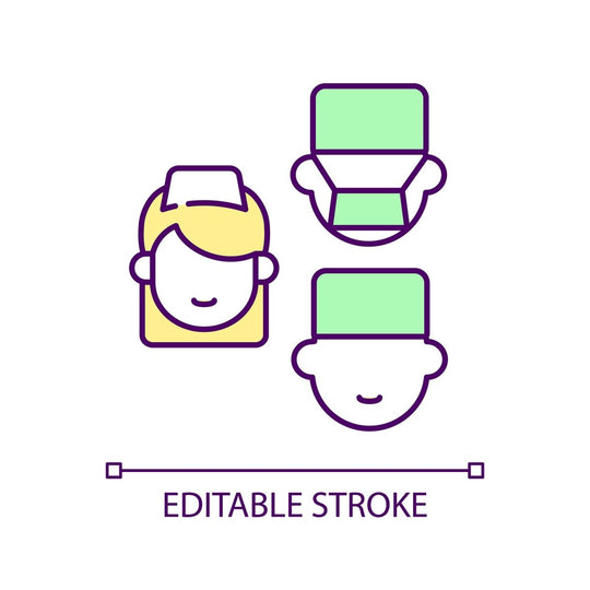 Health systems RGB color icons set