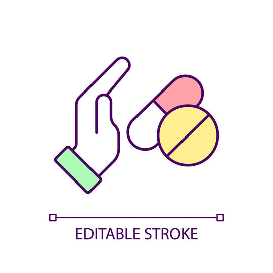 Health systems RGB color icons set
