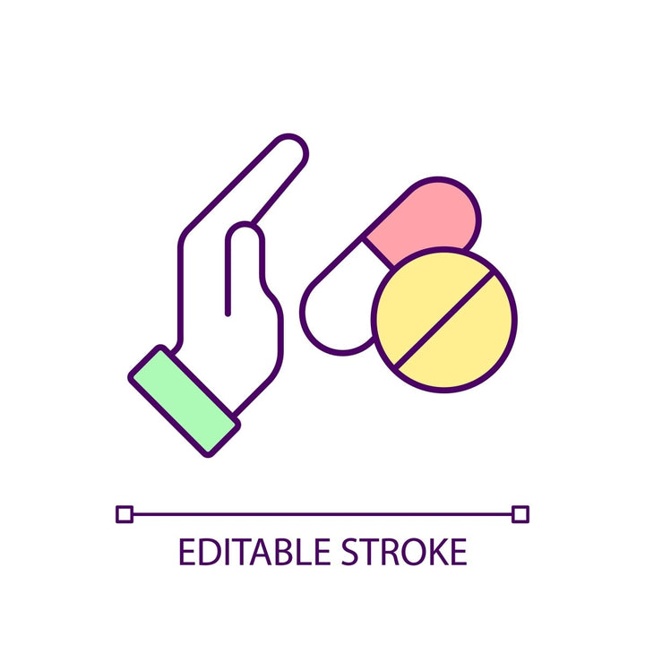 Health systems RGB color icons set