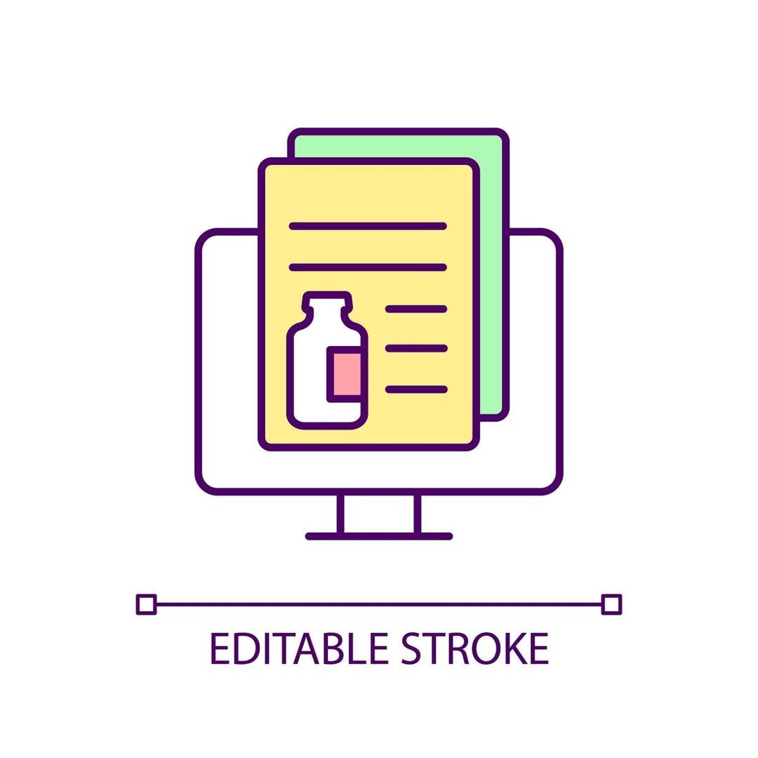 Health systems RGB color icons set