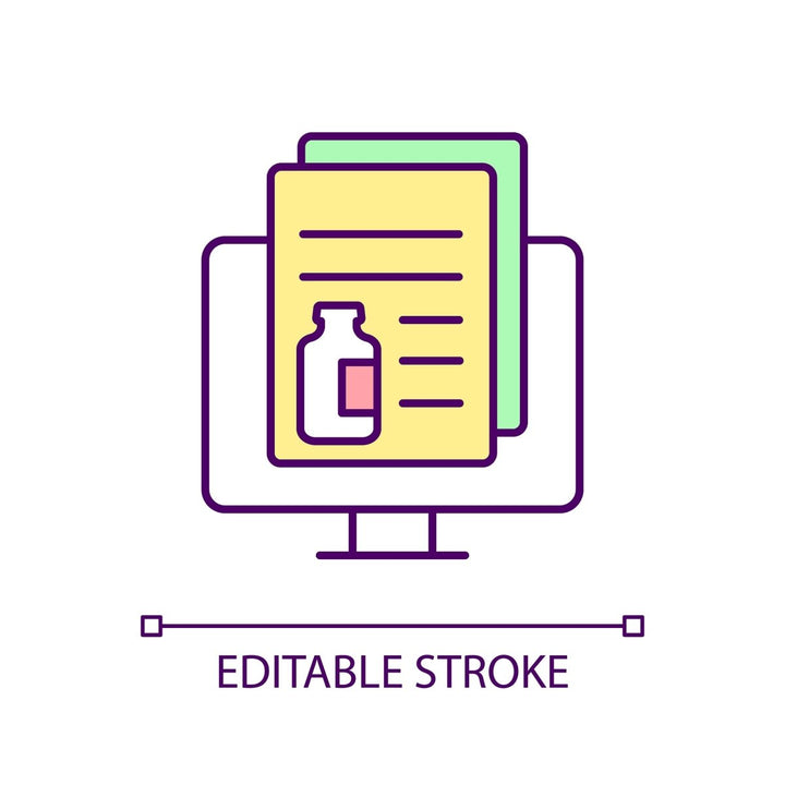 Health systems RGB color icons set