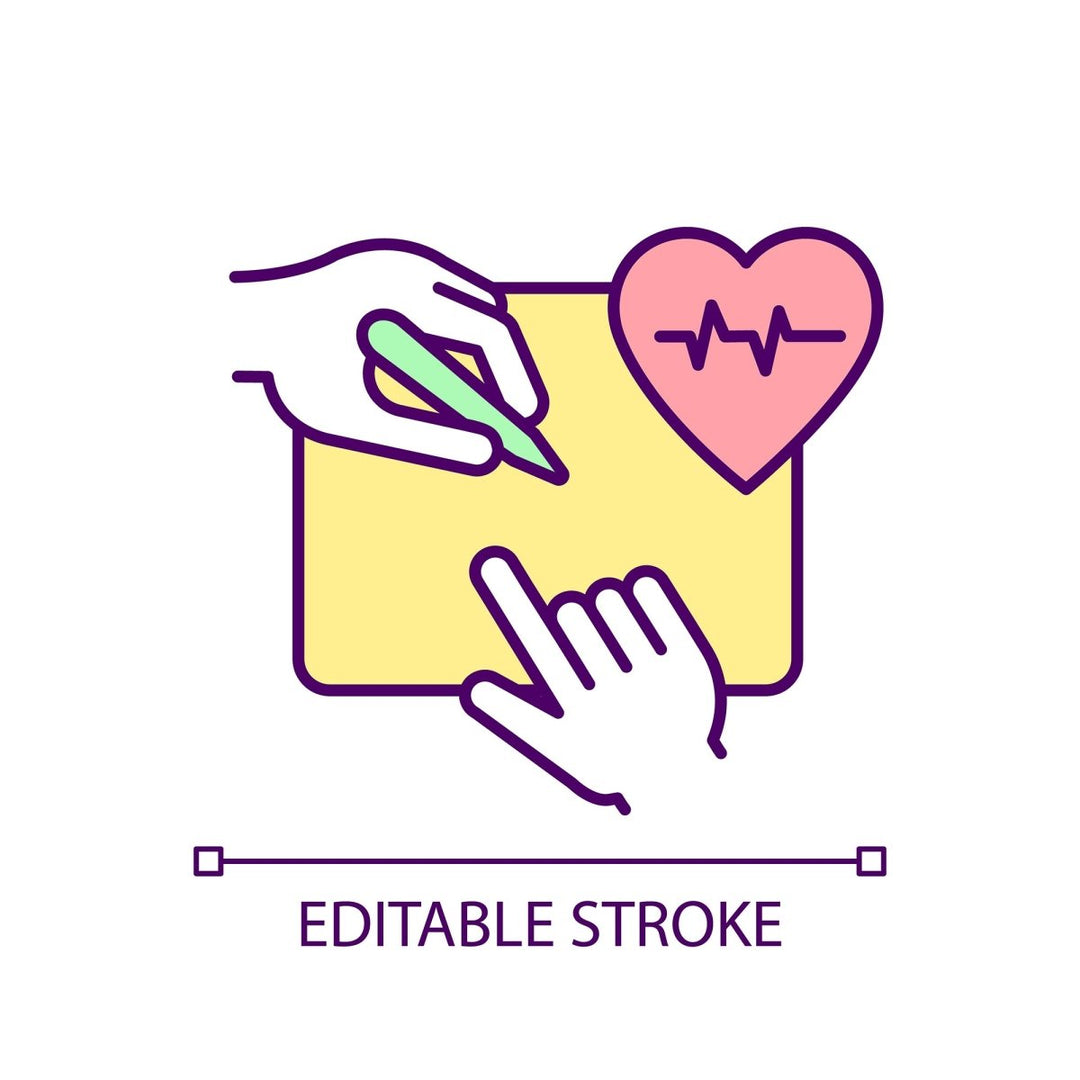 Health systems RGB color icons set