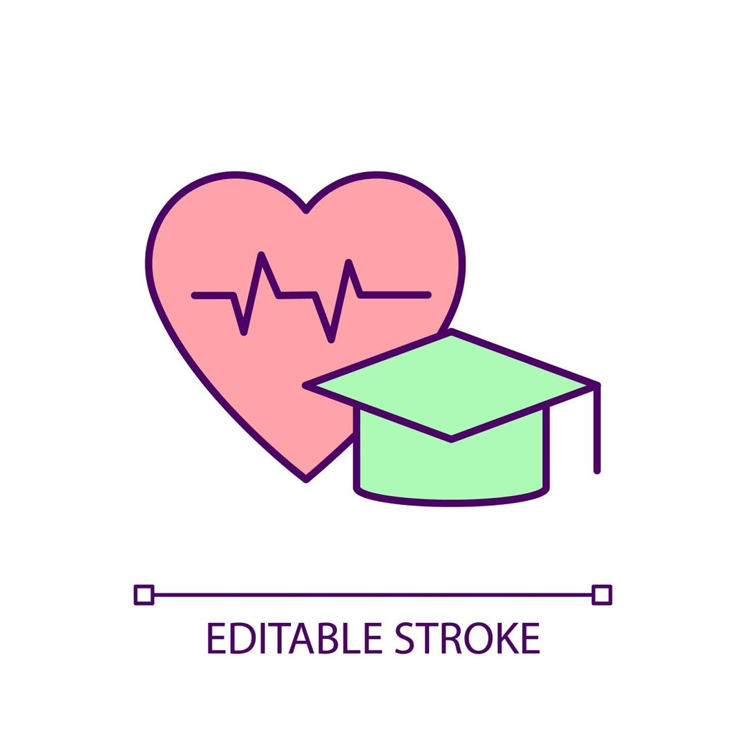 Health systems RGB color icons set