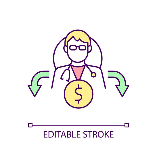 Health systems RGB color icons set