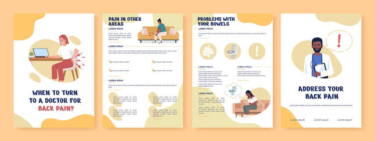 Healthcare vector brochure template set