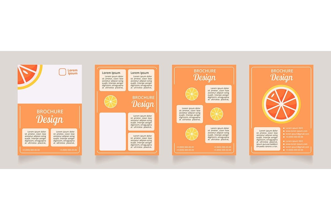 Healthy dieting brochure design bundle