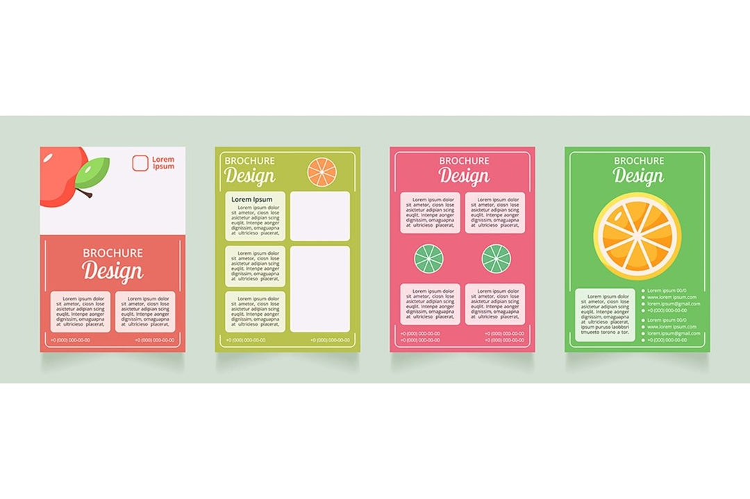 Healthy dieting brochure design bundle