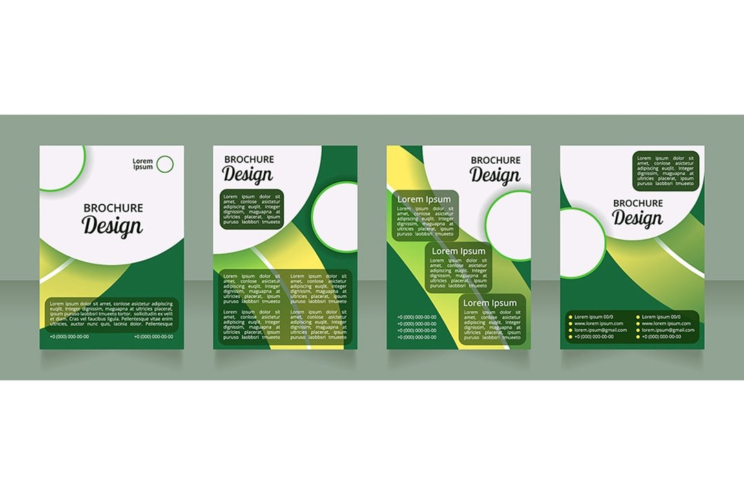 Healthy nutrition brochure design bundle