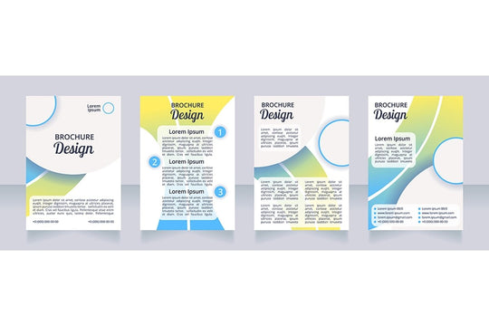 Healthy nutrition brochure design bundle