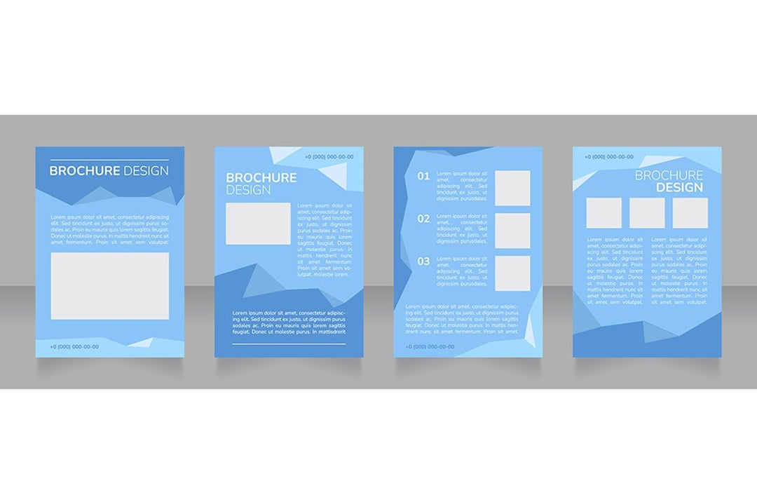 High education blank brochure design bundle