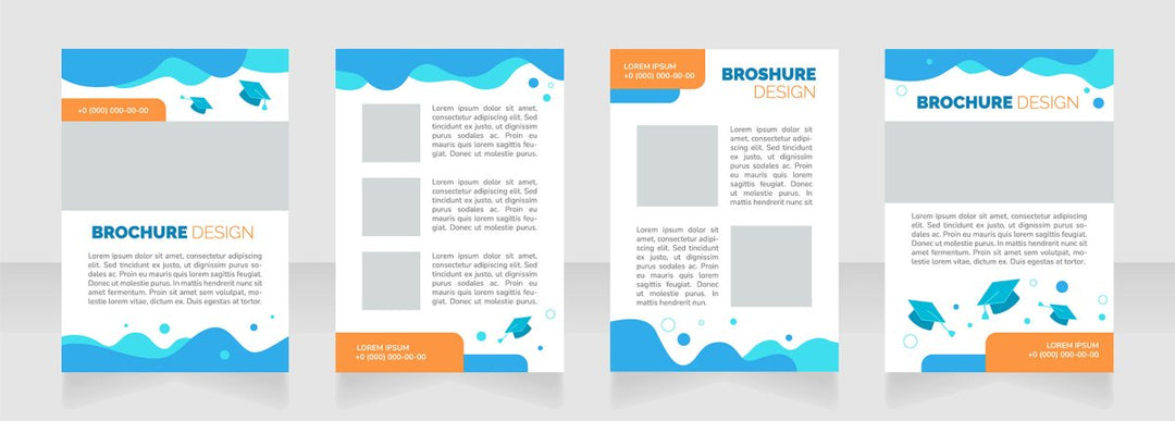 High education brochure layout design bundle