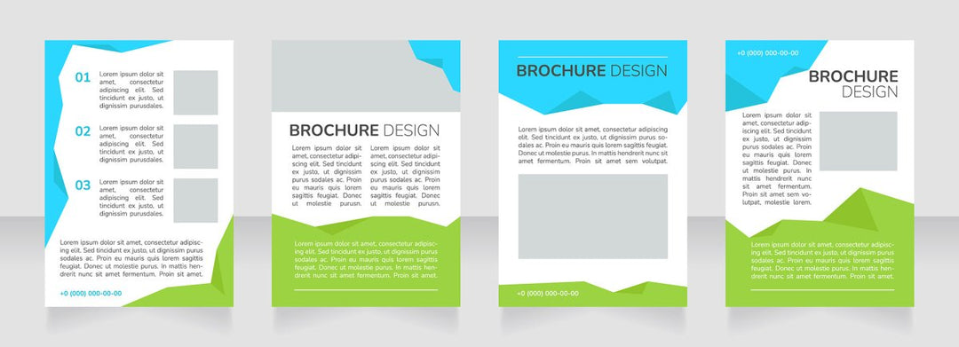 High education community advertising blank brochure design bundle