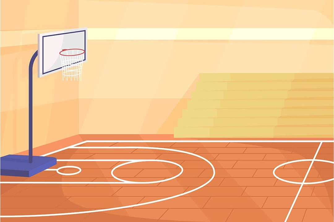 High school flat color vector illustration set