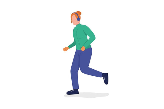 Hiking person color vector character set