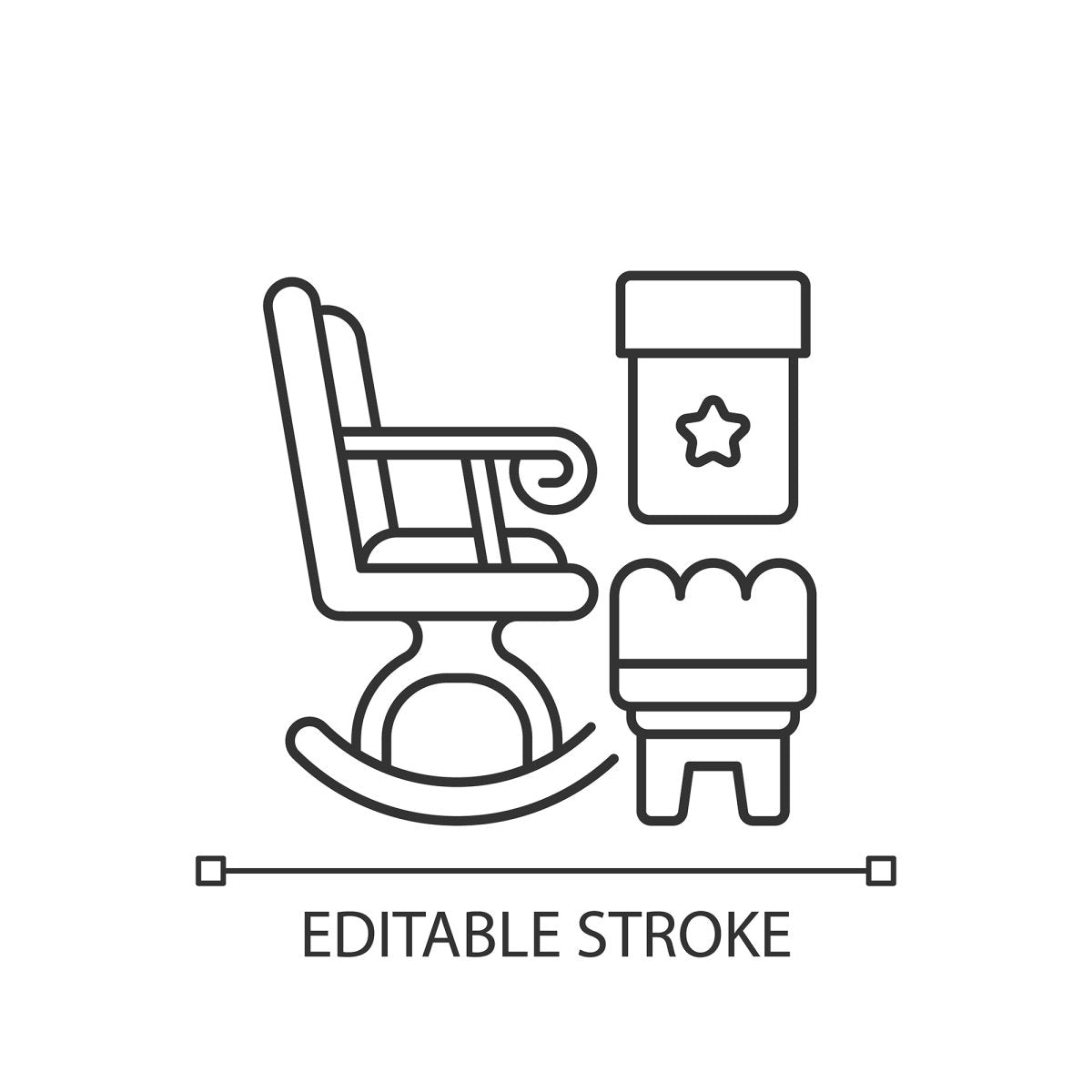 Home and living linear icons set
