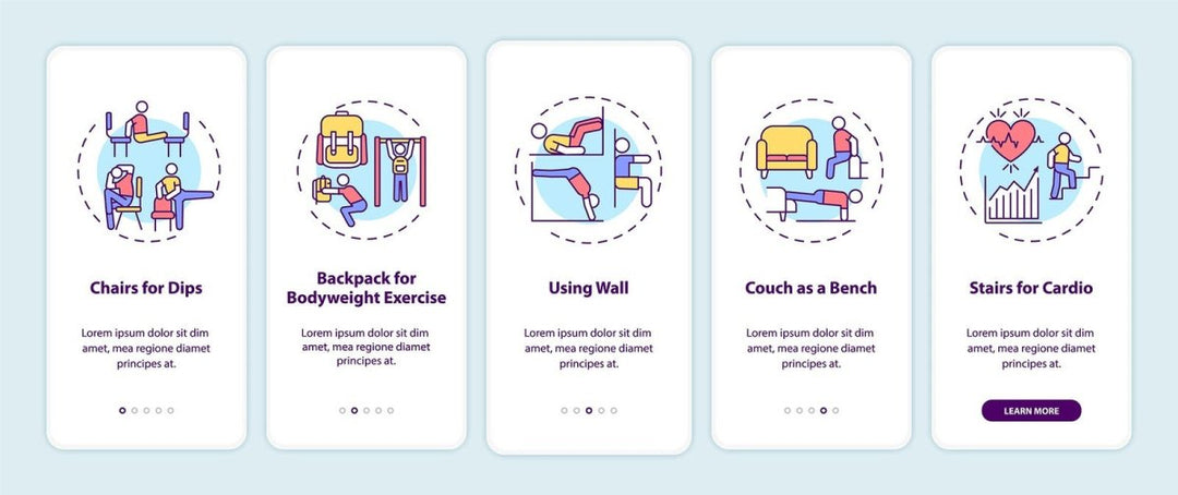 Home fitness concepts bundle