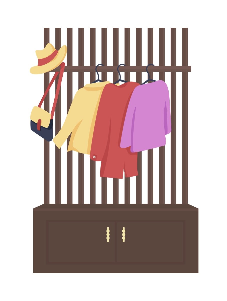 Home interior furniture vector illustration set