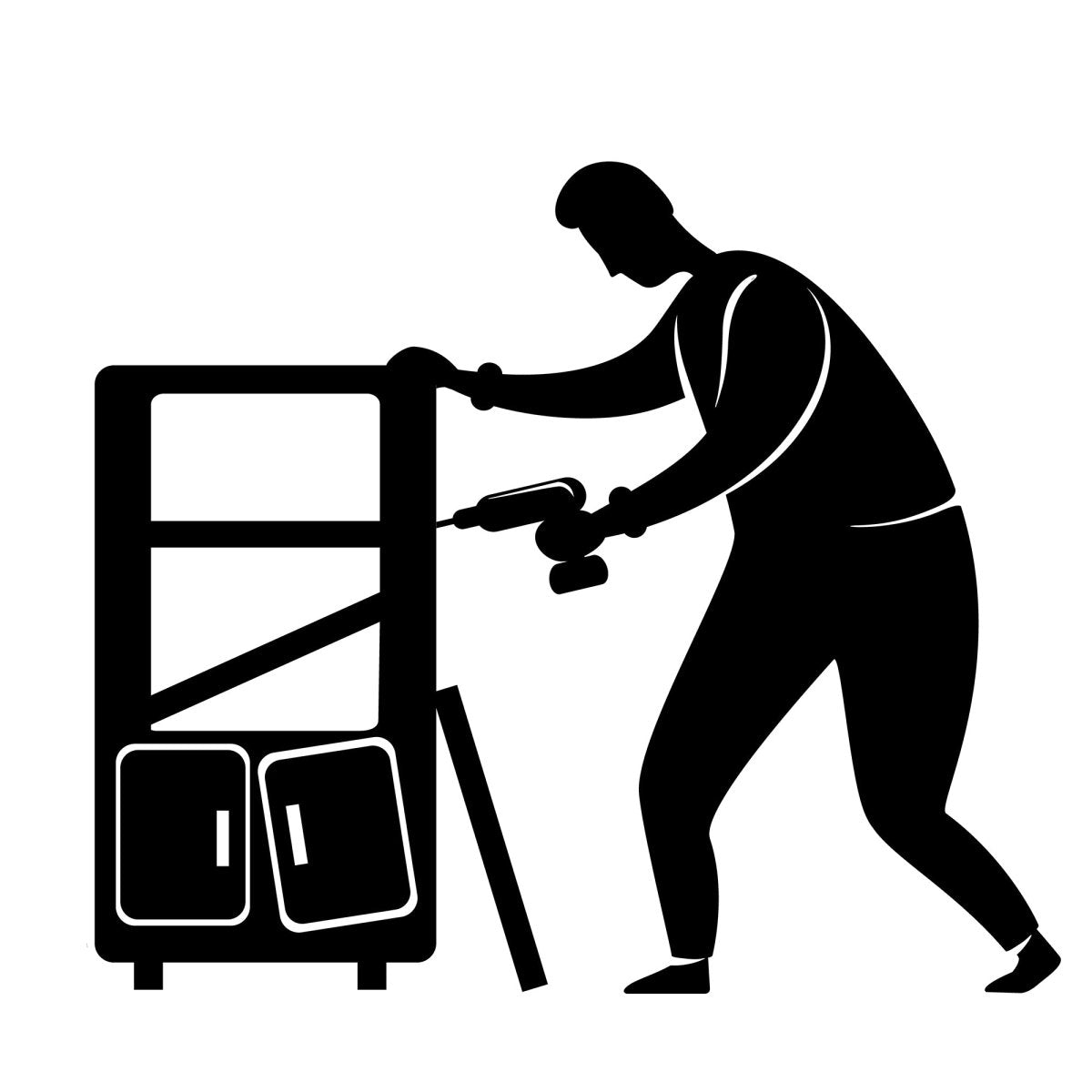 Home repairs black silhouette vector illustrations kit