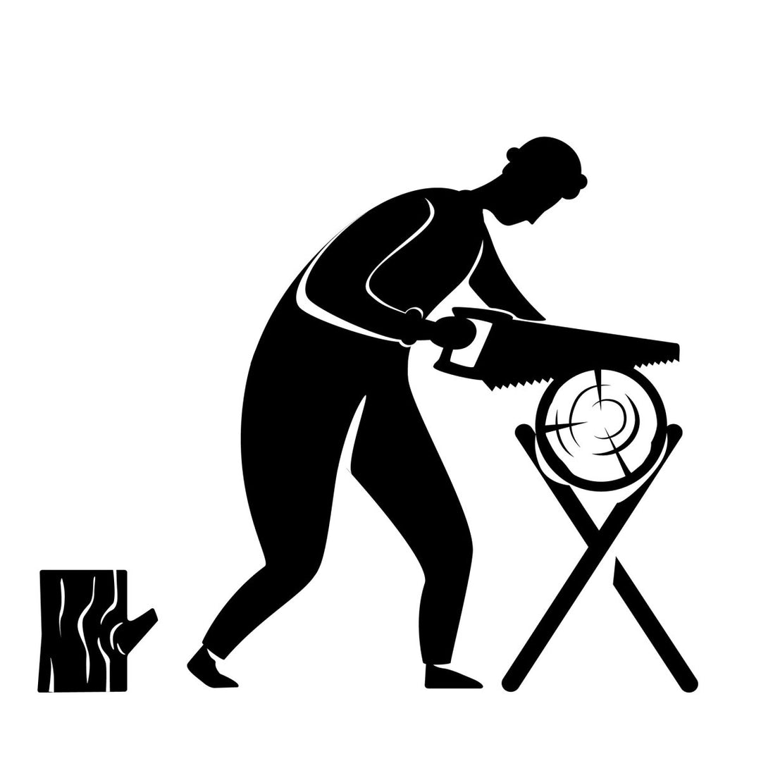 Home repairs black silhouette vector illustrations kit