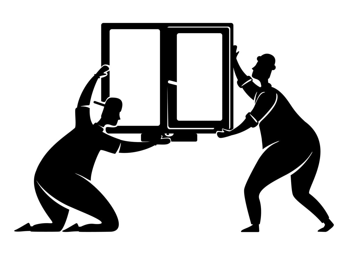 Home repairs black silhouette vector illustrations kit