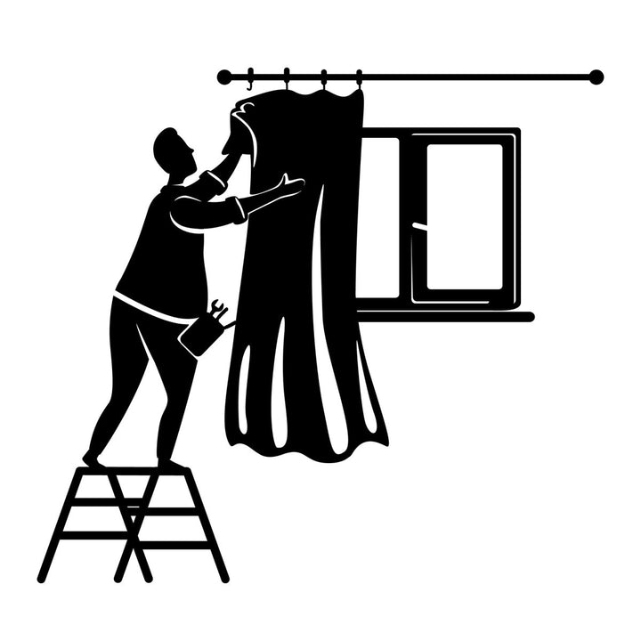 Home repairs black silhouette vector illustrations kit