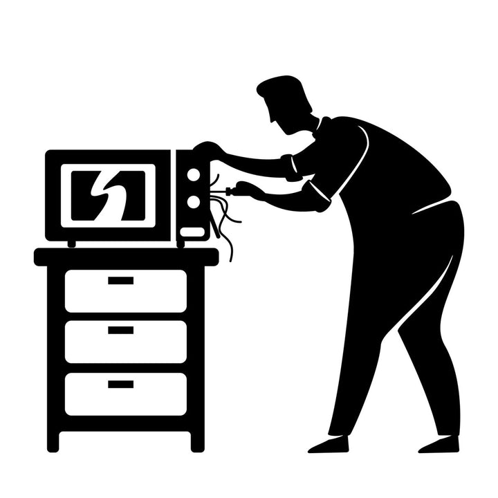 Home repairs black silhouette vector illustrations kit