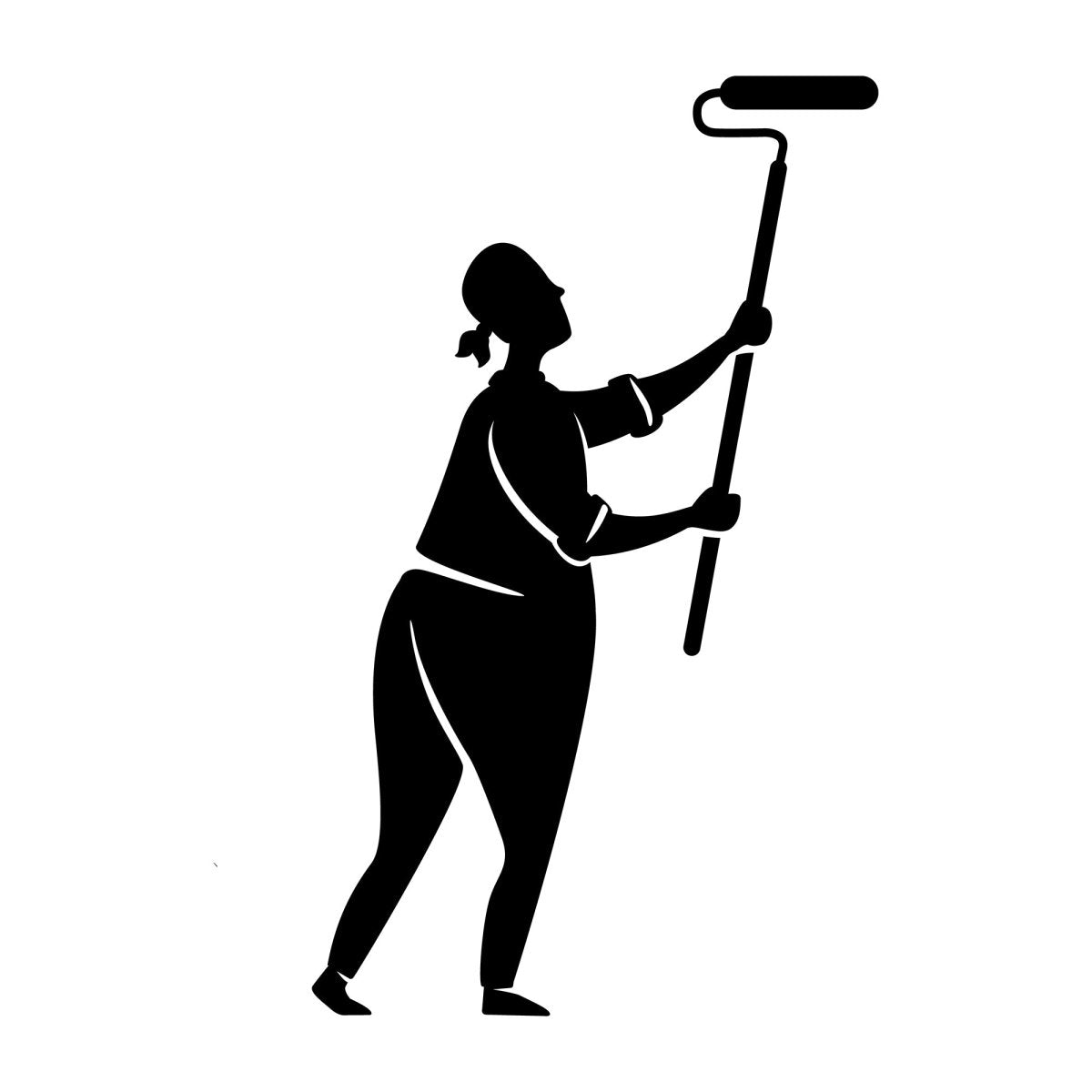 Home repairs black silhouette vector illustrations kit
