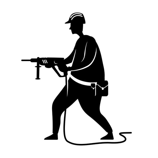 Home repairs black silhouette vector illustrations kit