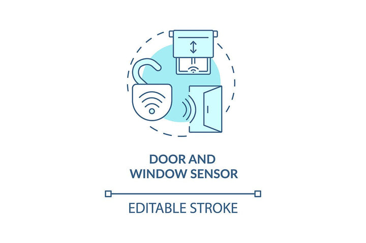 Home security concept icons bundle