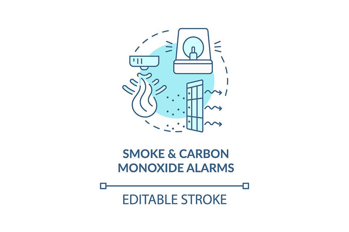 Home security concept icons bundle