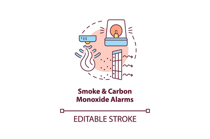 Home security concept icons bundle