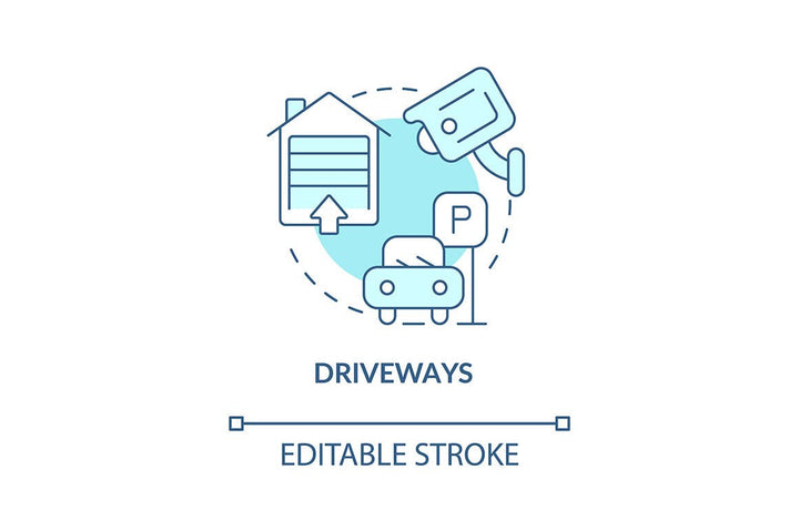 Home security concept icons bundle