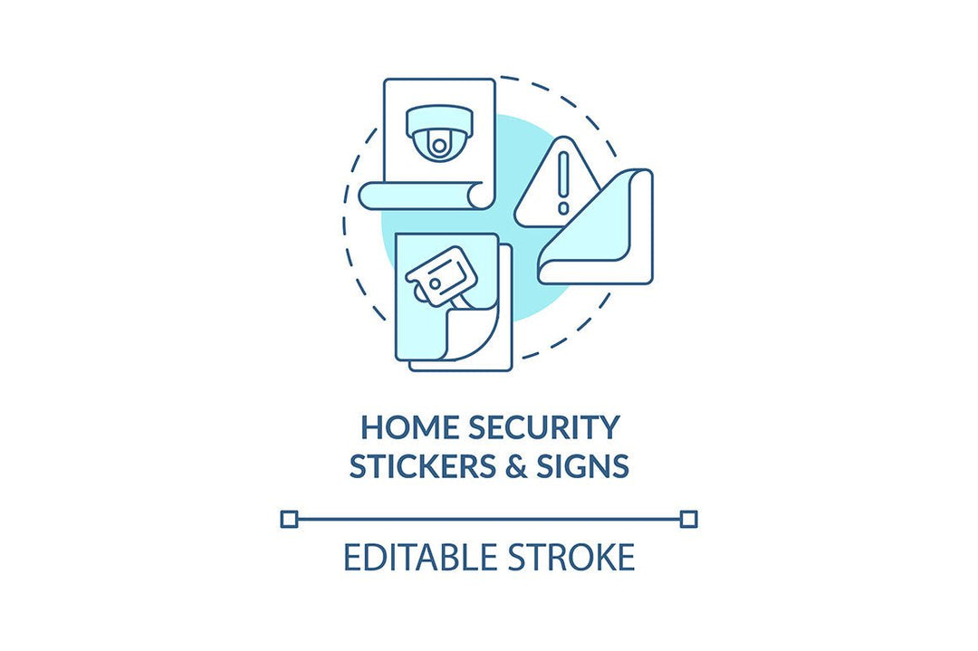 Home security concept icons bundle