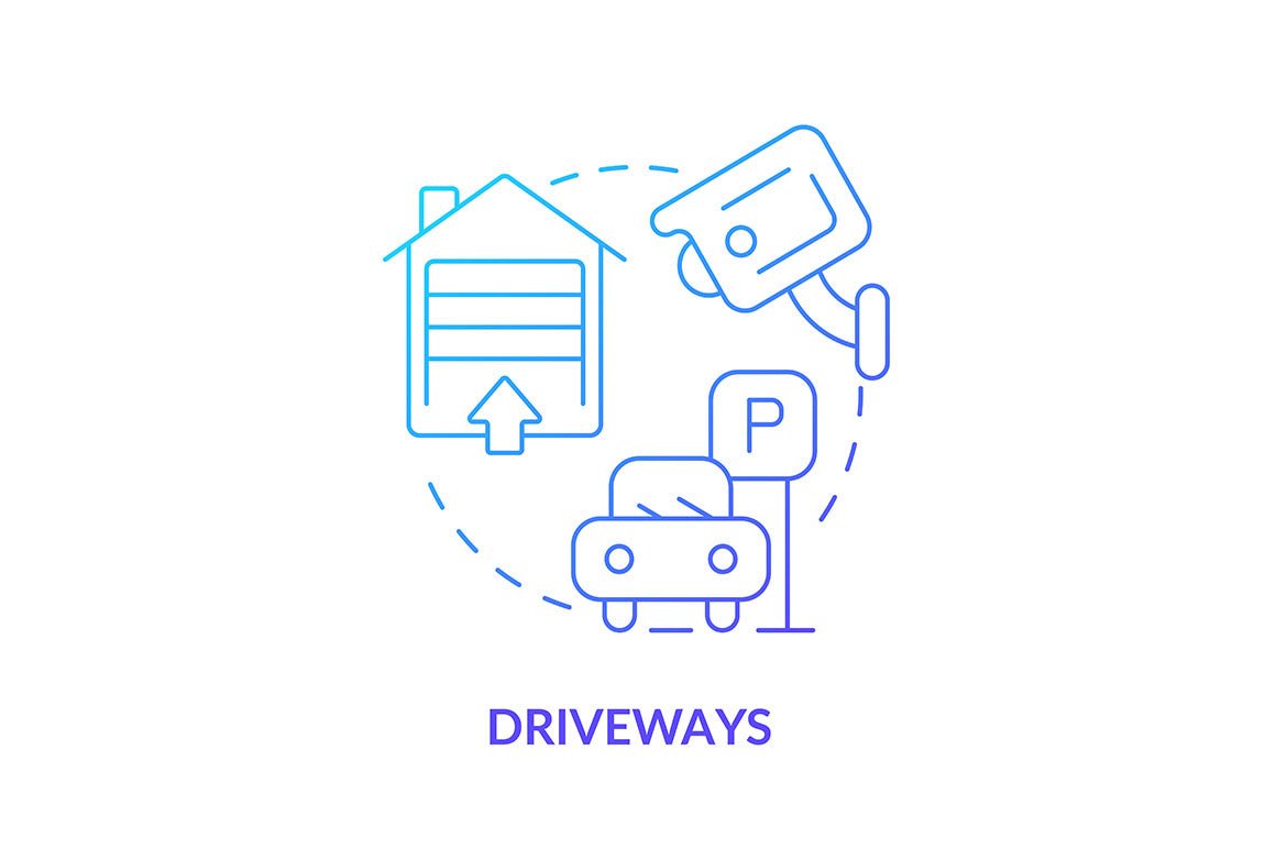 Home security concept icons bundle