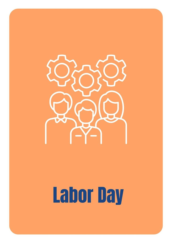Honouring workers achievement postcards with linear glyph icon set