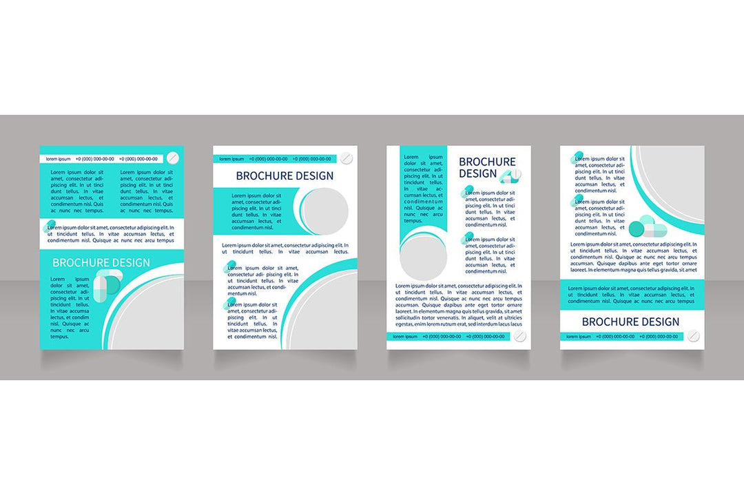 Hospitalization brochure template bundle