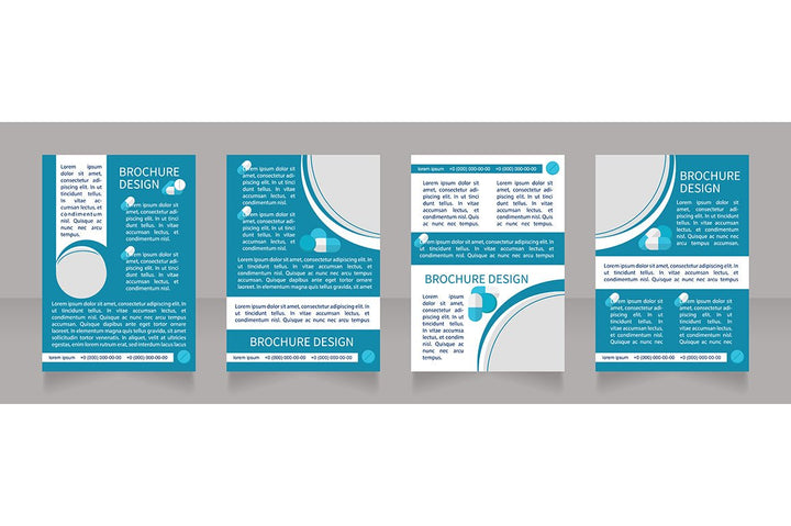 Hospitalization brochure template bundle