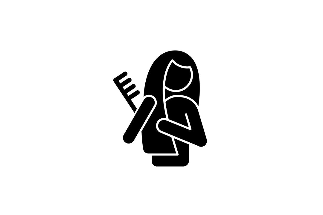 Human behaviour black glyph icons set on white space