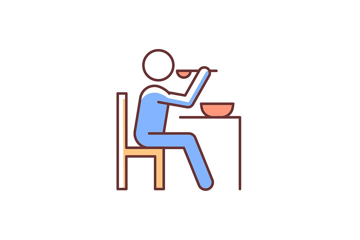 Human behaviour RGB color icons set