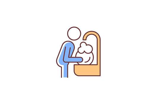 Human behaviour RGB color icons set