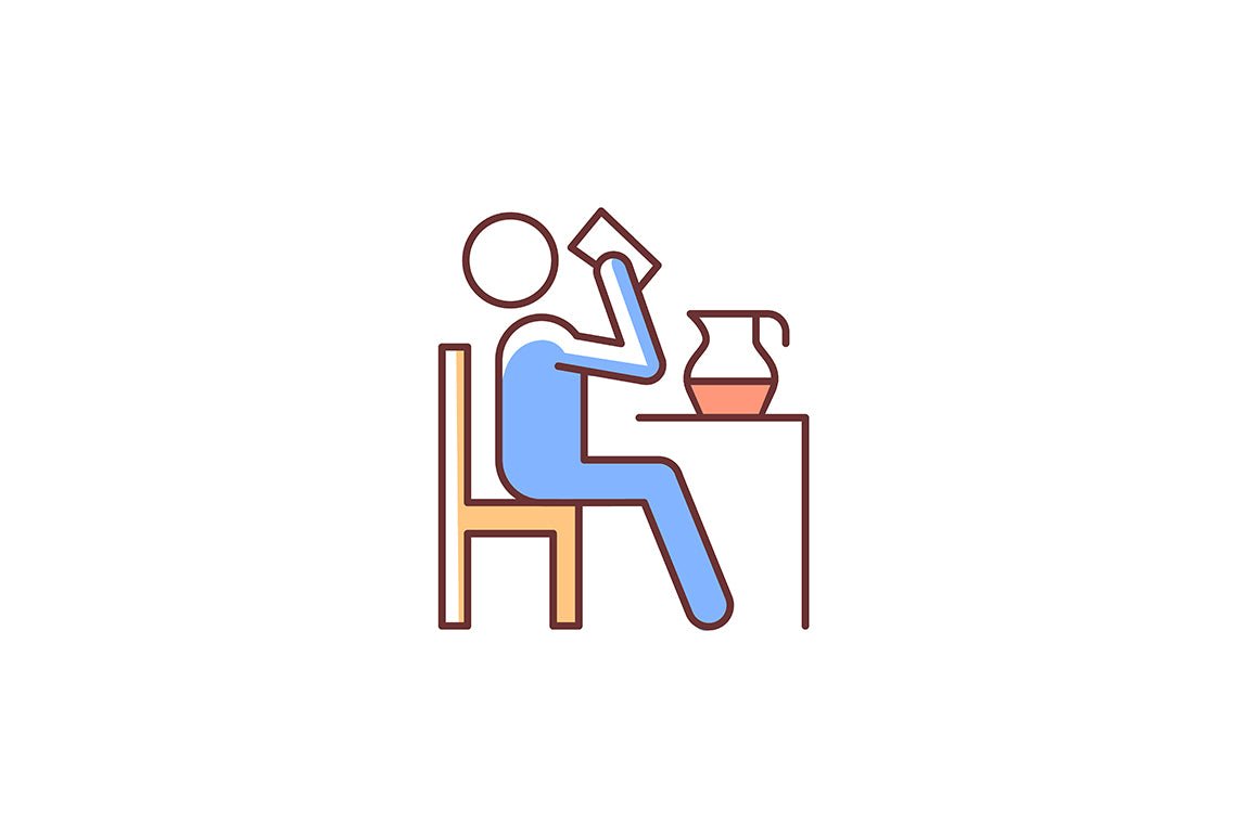 Human behaviour RGB color icons set