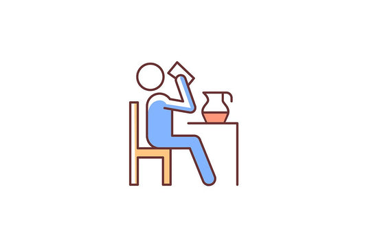 Human behaviour RGB color icons set
