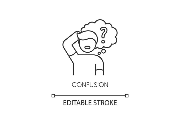 Human feelings pixel perfect linear icons set