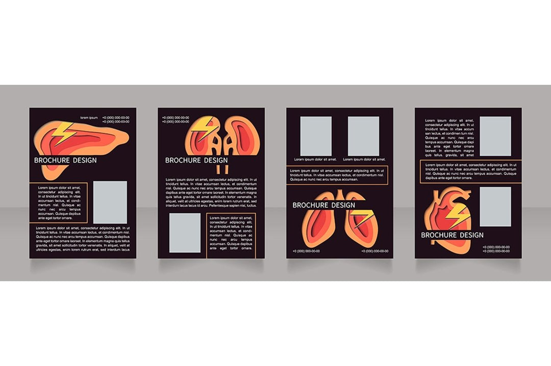 Human organs brochure design bundle